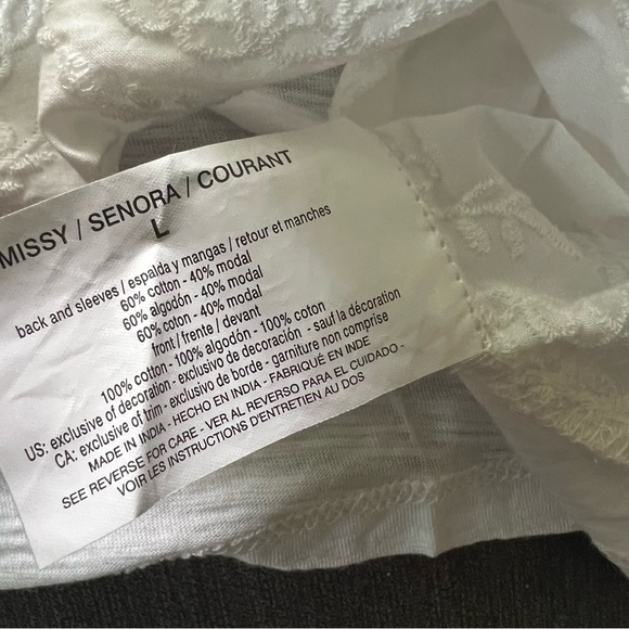 Gloria Vanderbilt Large Women’s white shirt - Picture 4 of 5